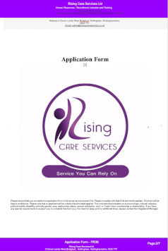 Join the Team - Rising Care Services